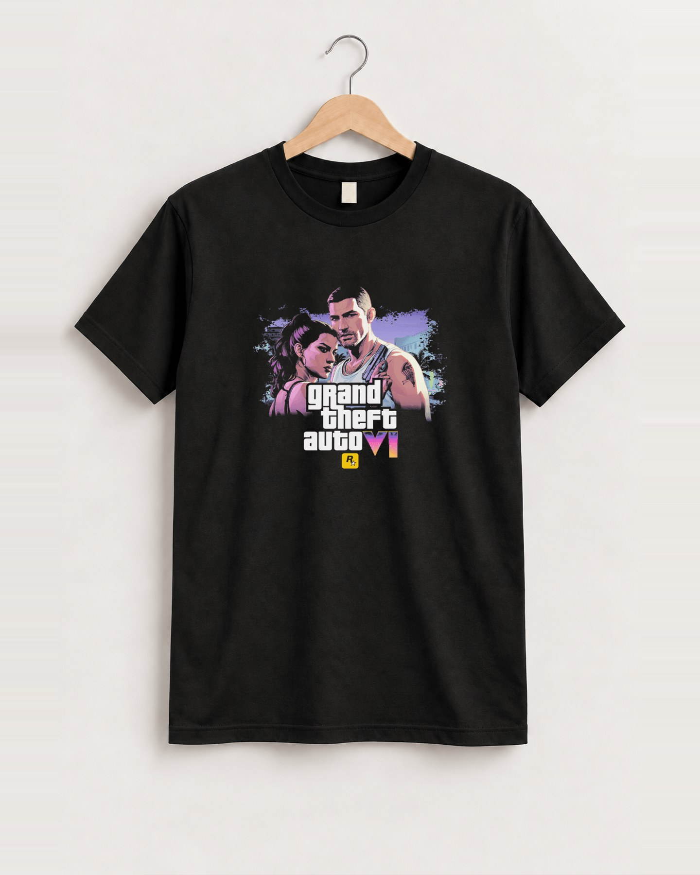 Welcome to leonida black tee front