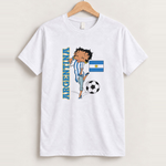 Betty boop argentina white tee front