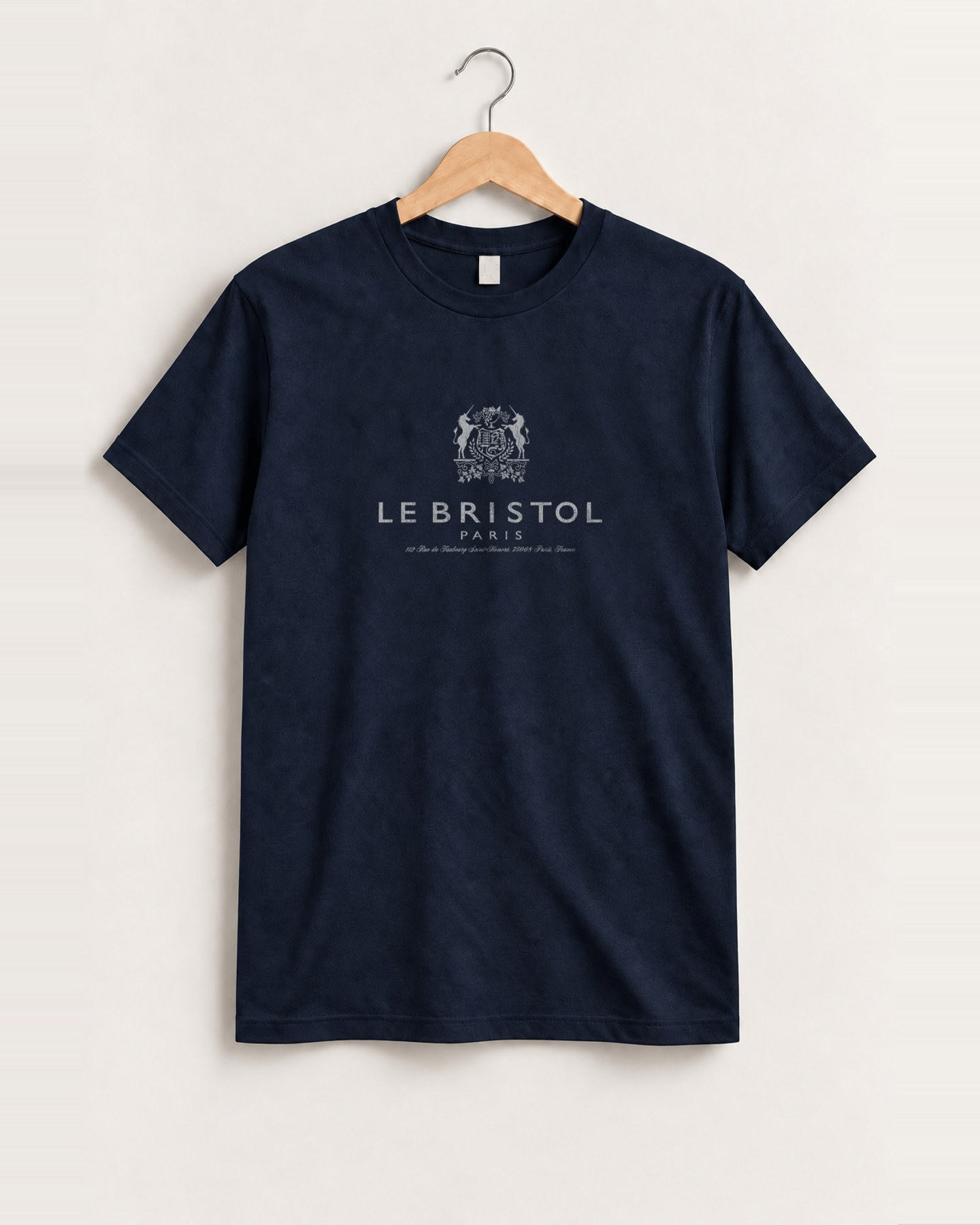 Le bristol paris navy tee front