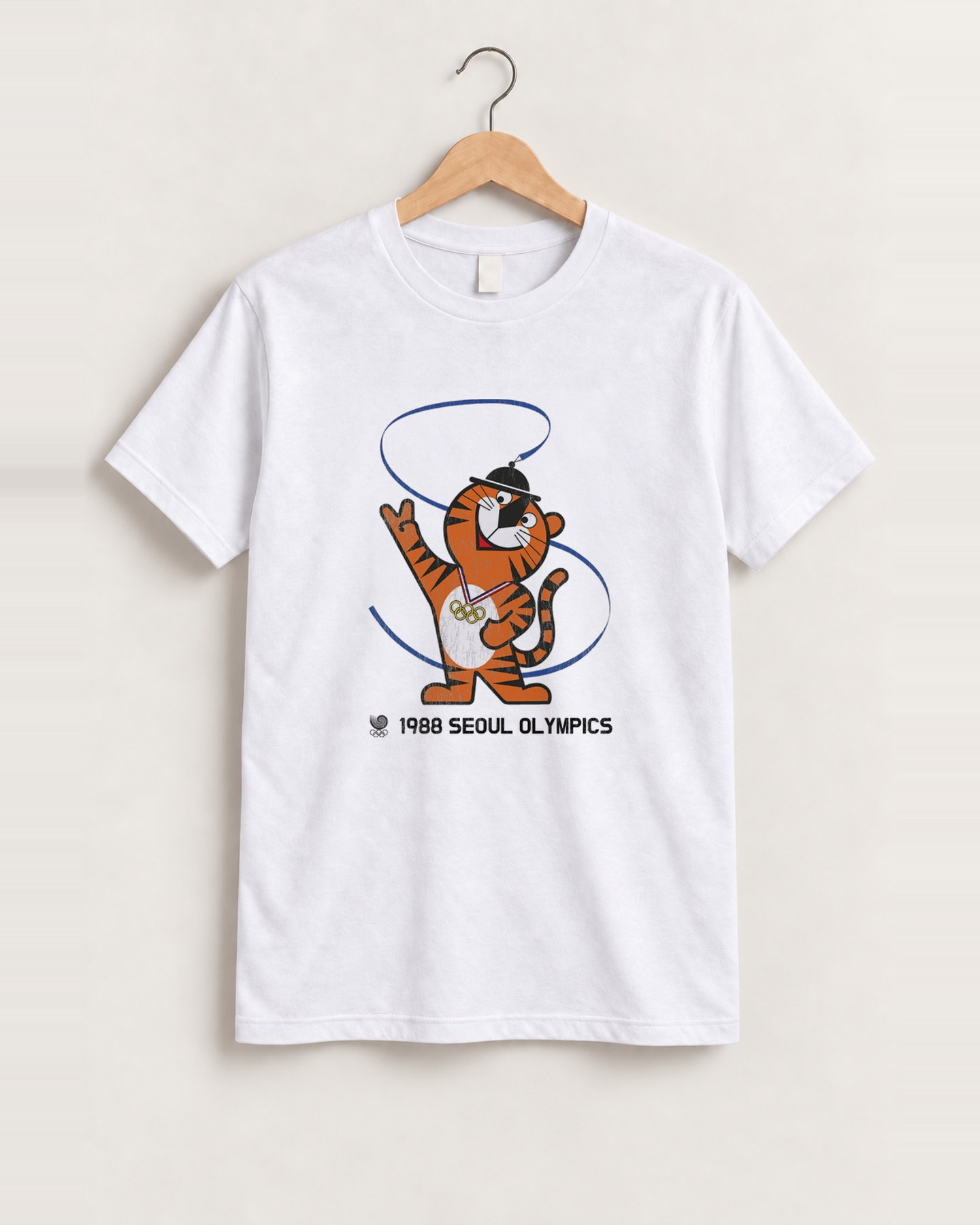 1988 Seoul olympics white tee front