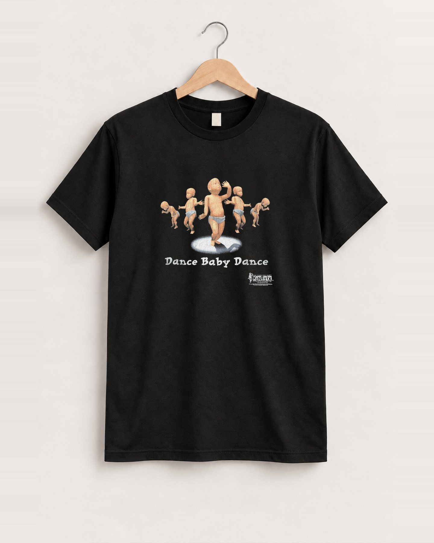 1998 Dance baby dance kinetix black tee front