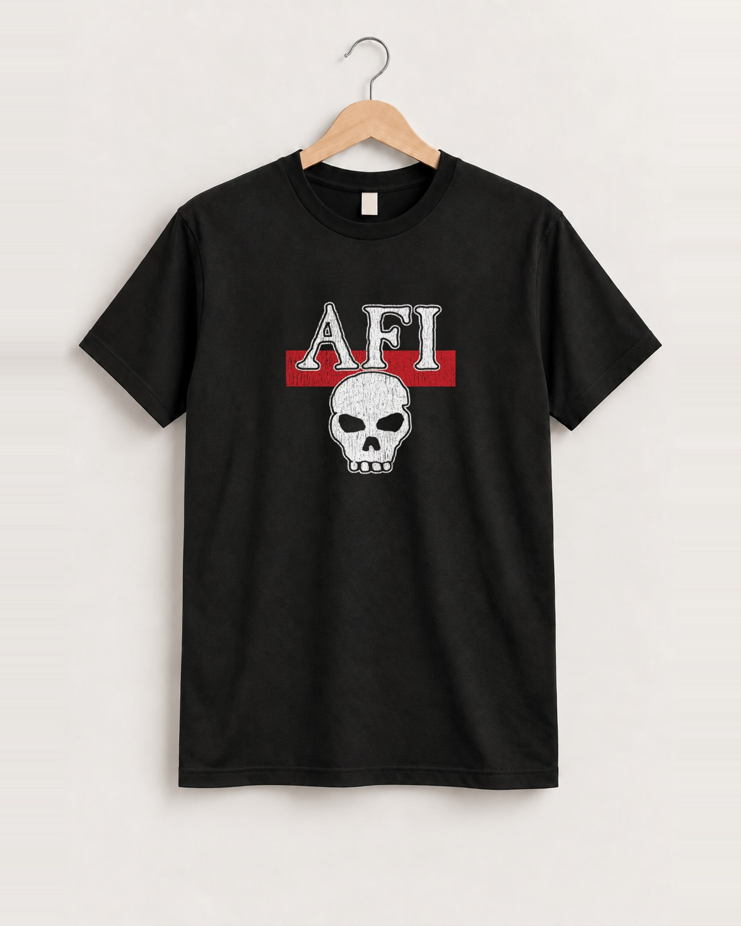 90's afi black tee front