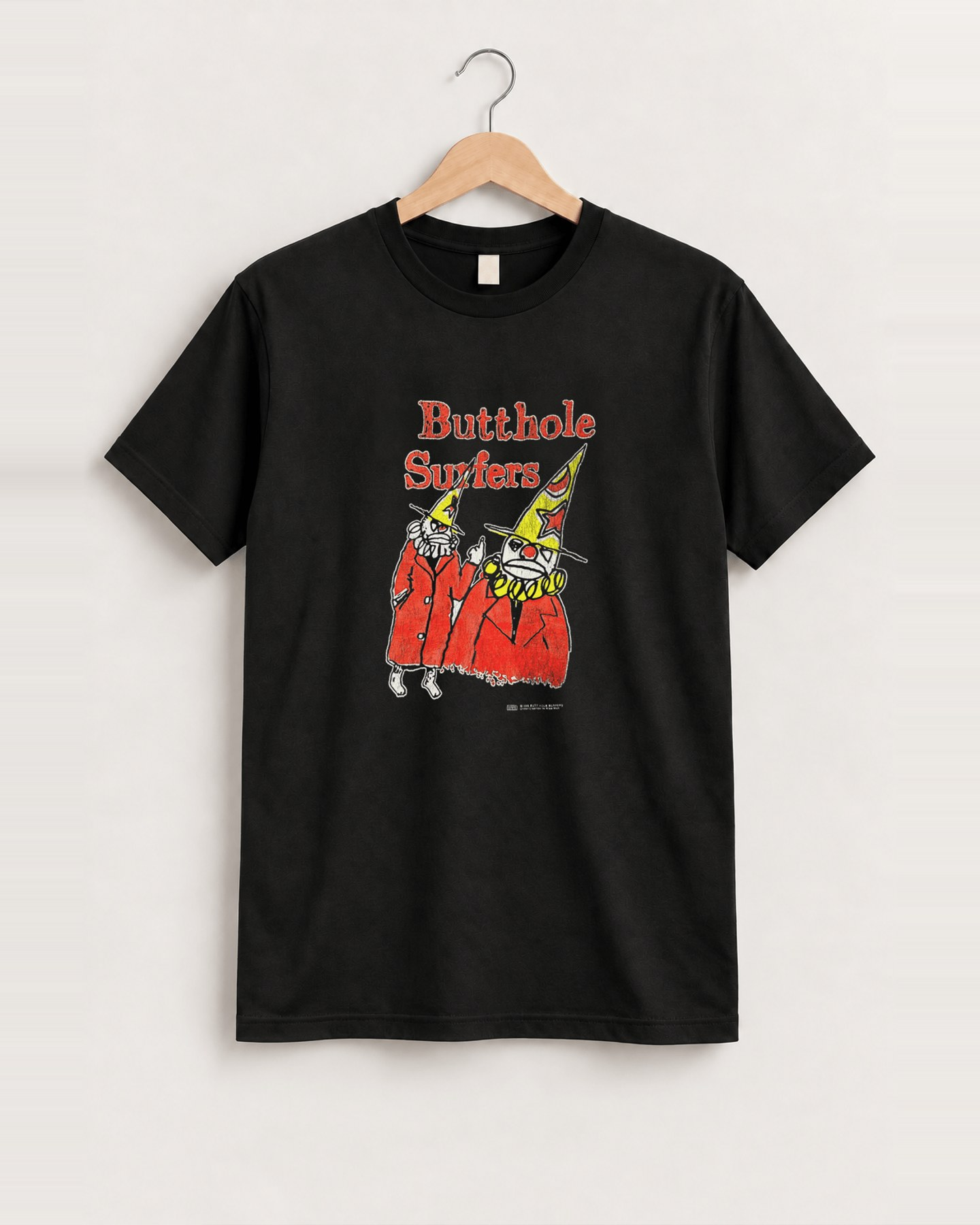 1996 Butthole surfers black tee front
