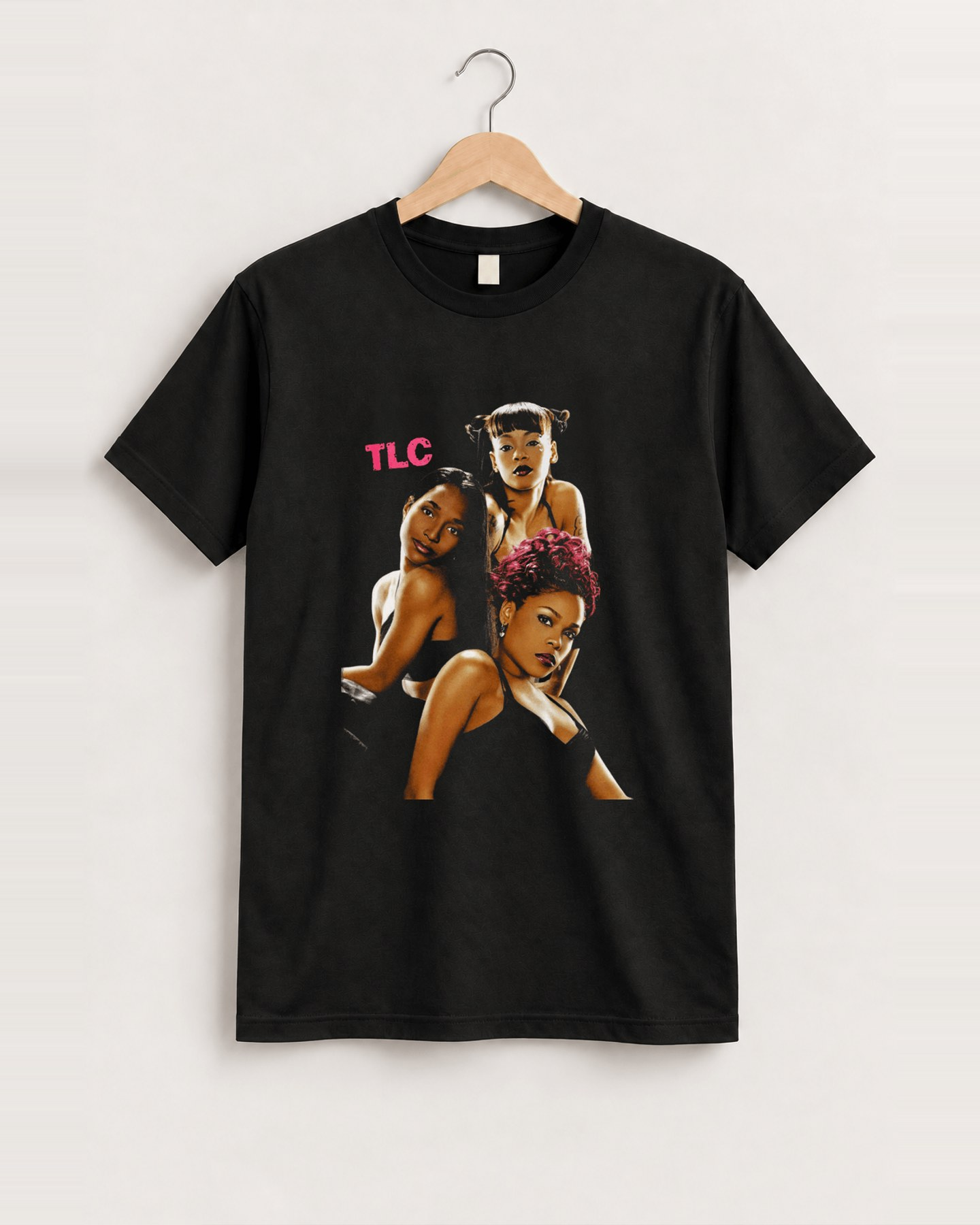 Retro unpretty tlc black tshirt front