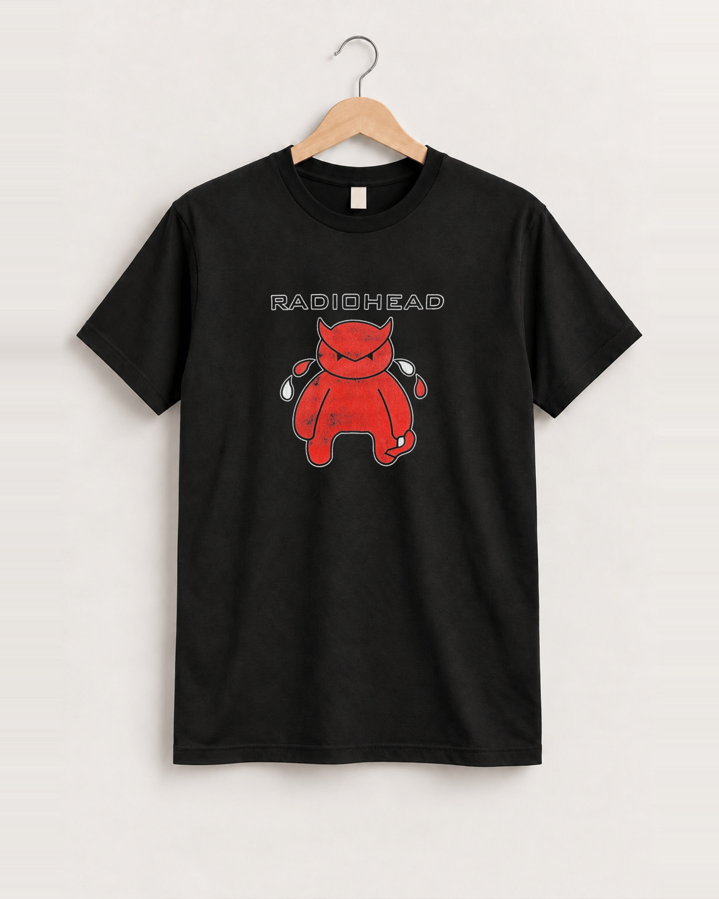 Radiohead devil black tee front