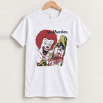 Gruesome 'mc murder ' vintage white tee front