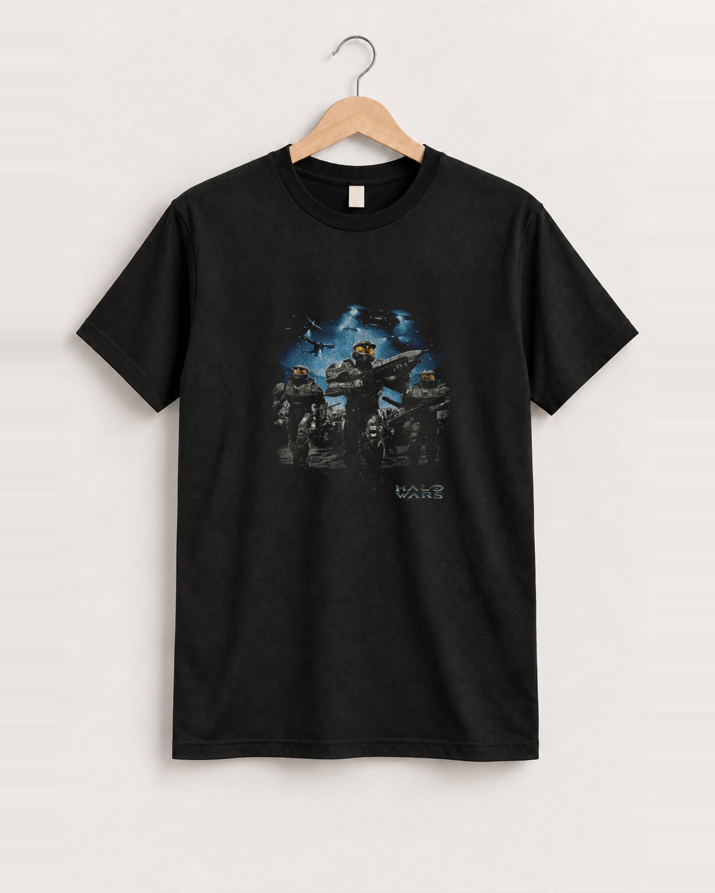 Halo wars black tee front