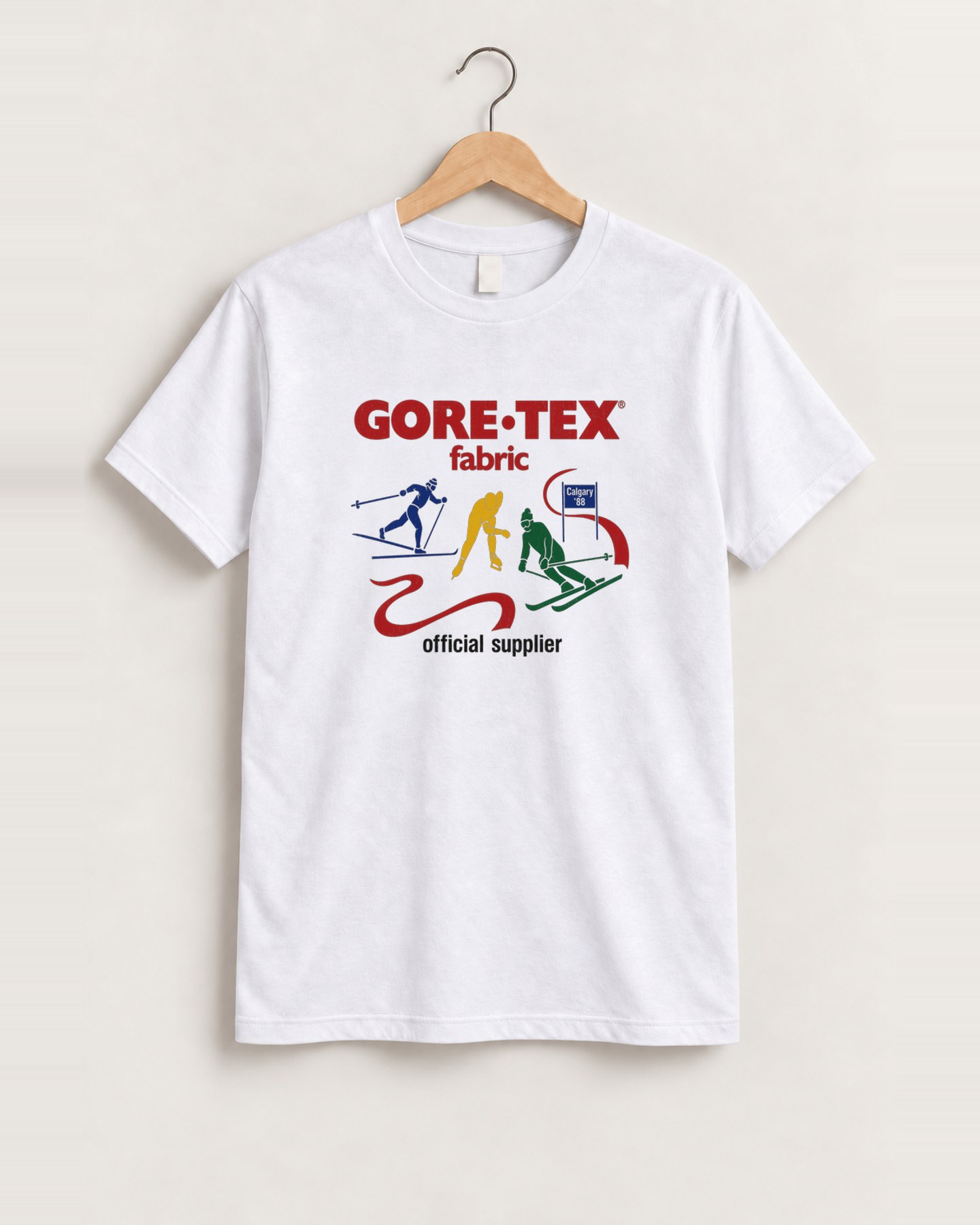 88 calgary goretex official supplier white tee front