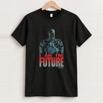Terminator 2 judgement day black tee front