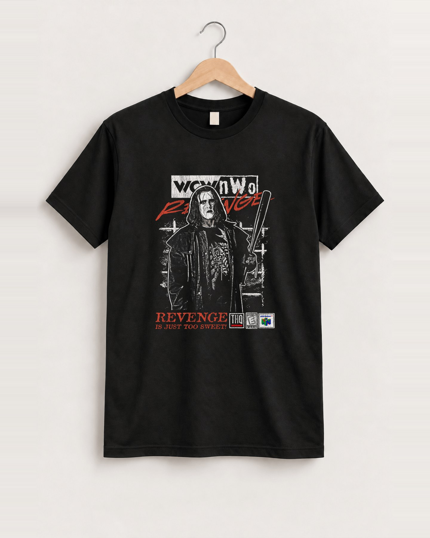 Wcw/nwo revenge n64 black tee front