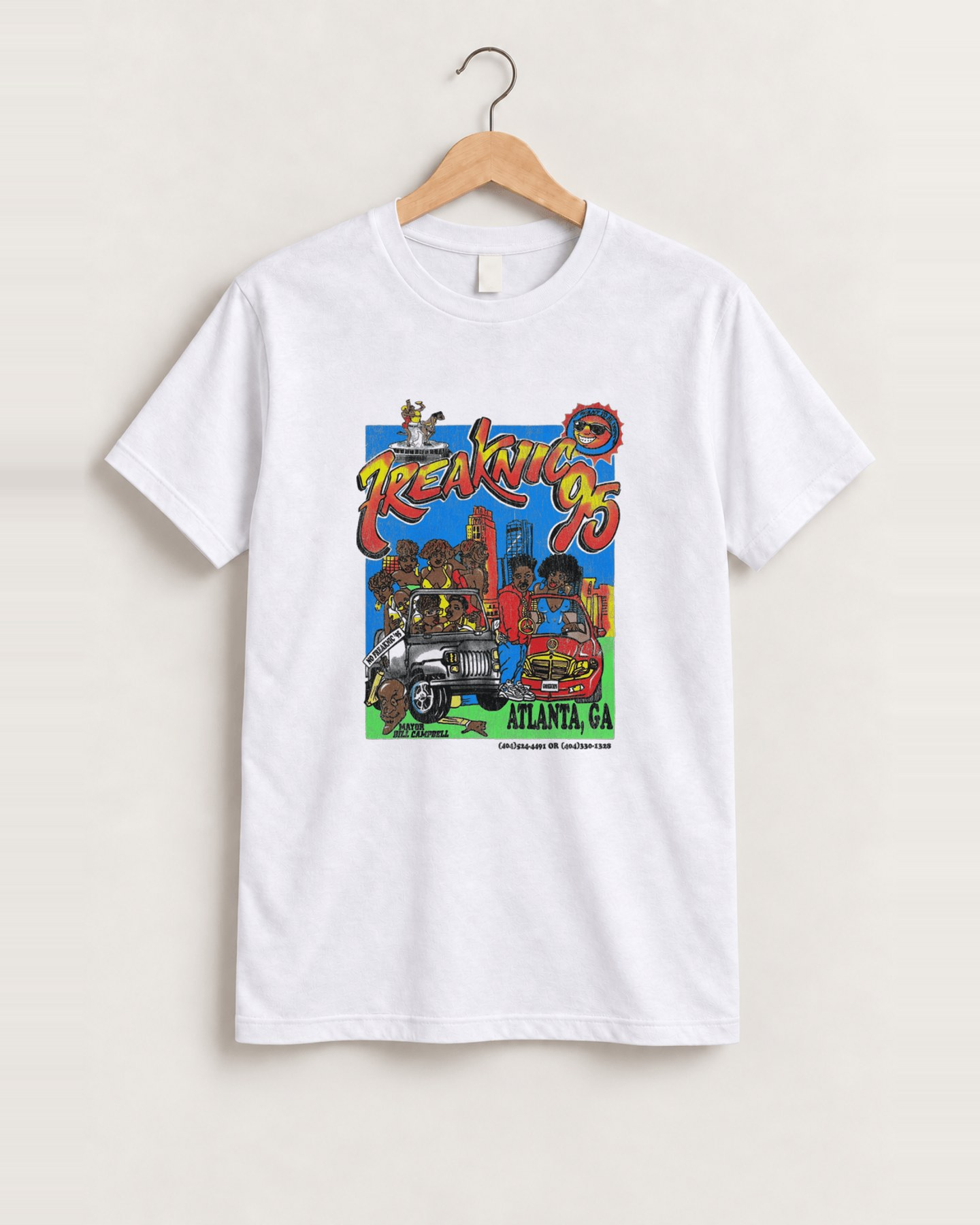 Atlanta freaknic 95 white tee front