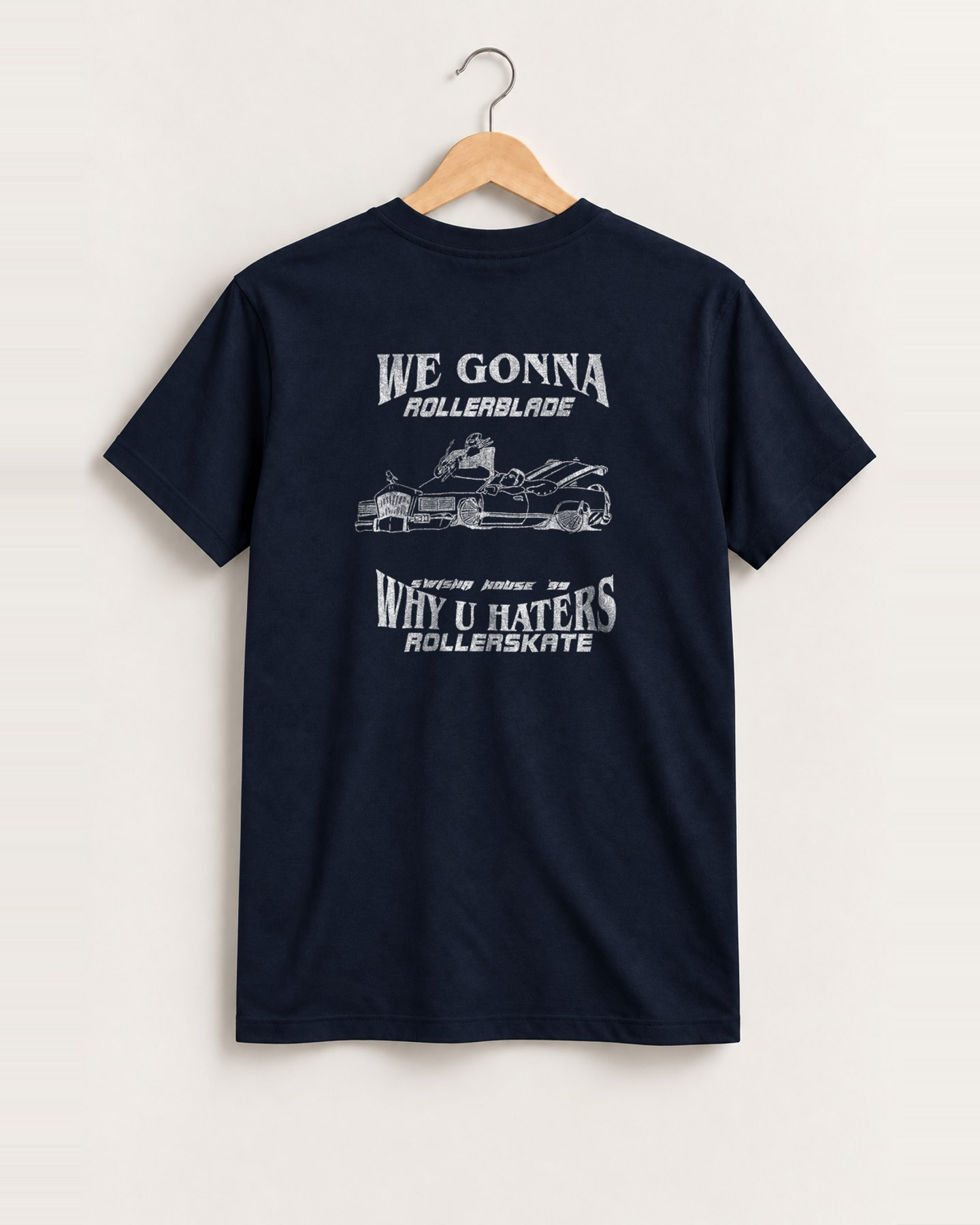 1999 Swishahouse navy tee back