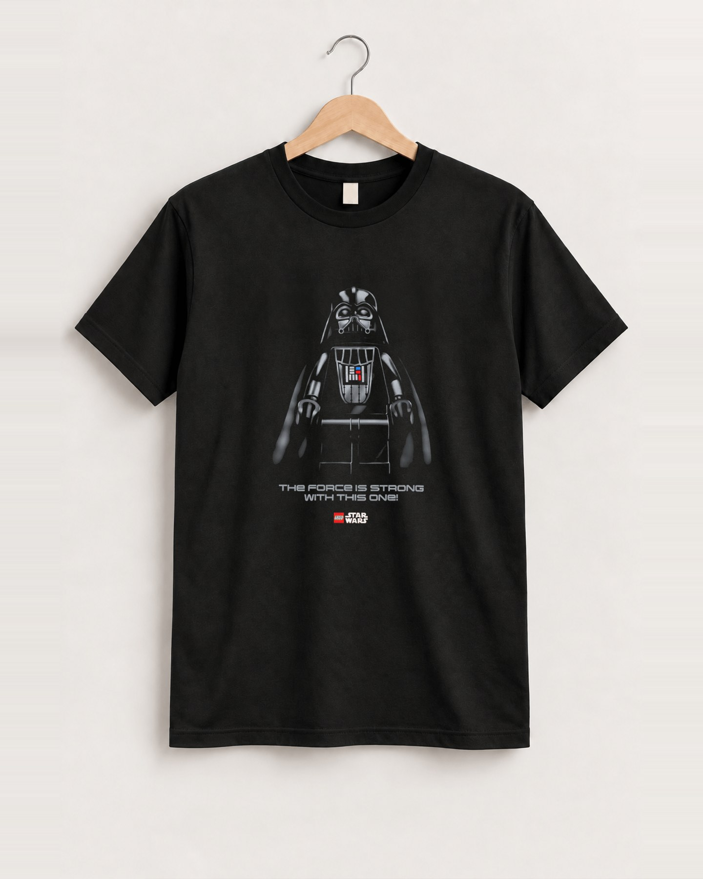 Lego star wars darth vader black tee front