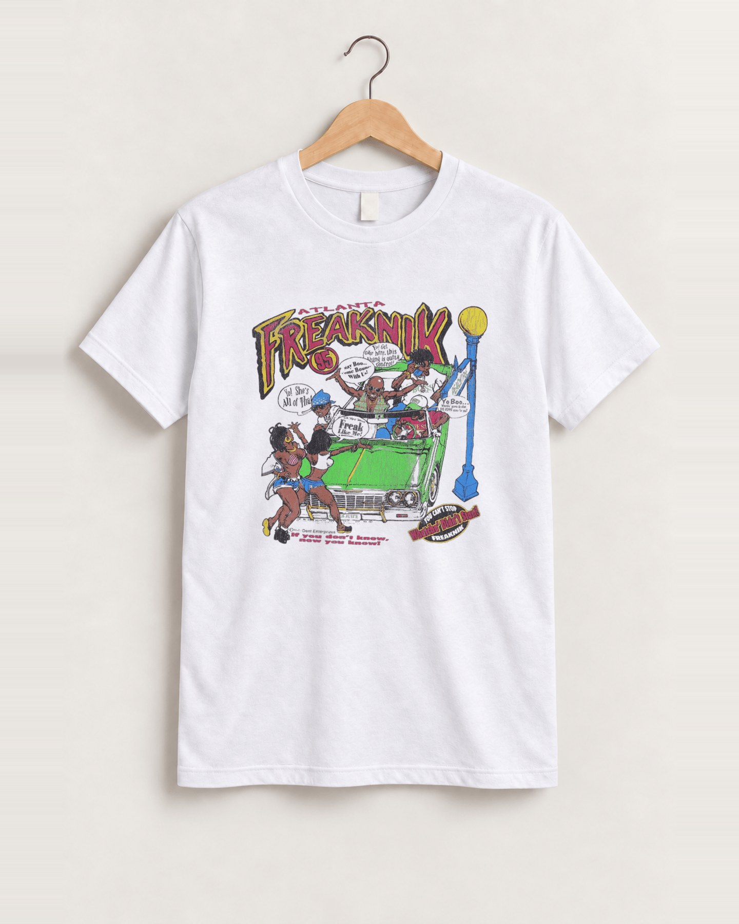 1995 Atlanta freaknik white tee front