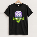 Mojo Jojo Big Head Black Tee, approved scene front [FG-d4d8e57ef818]
