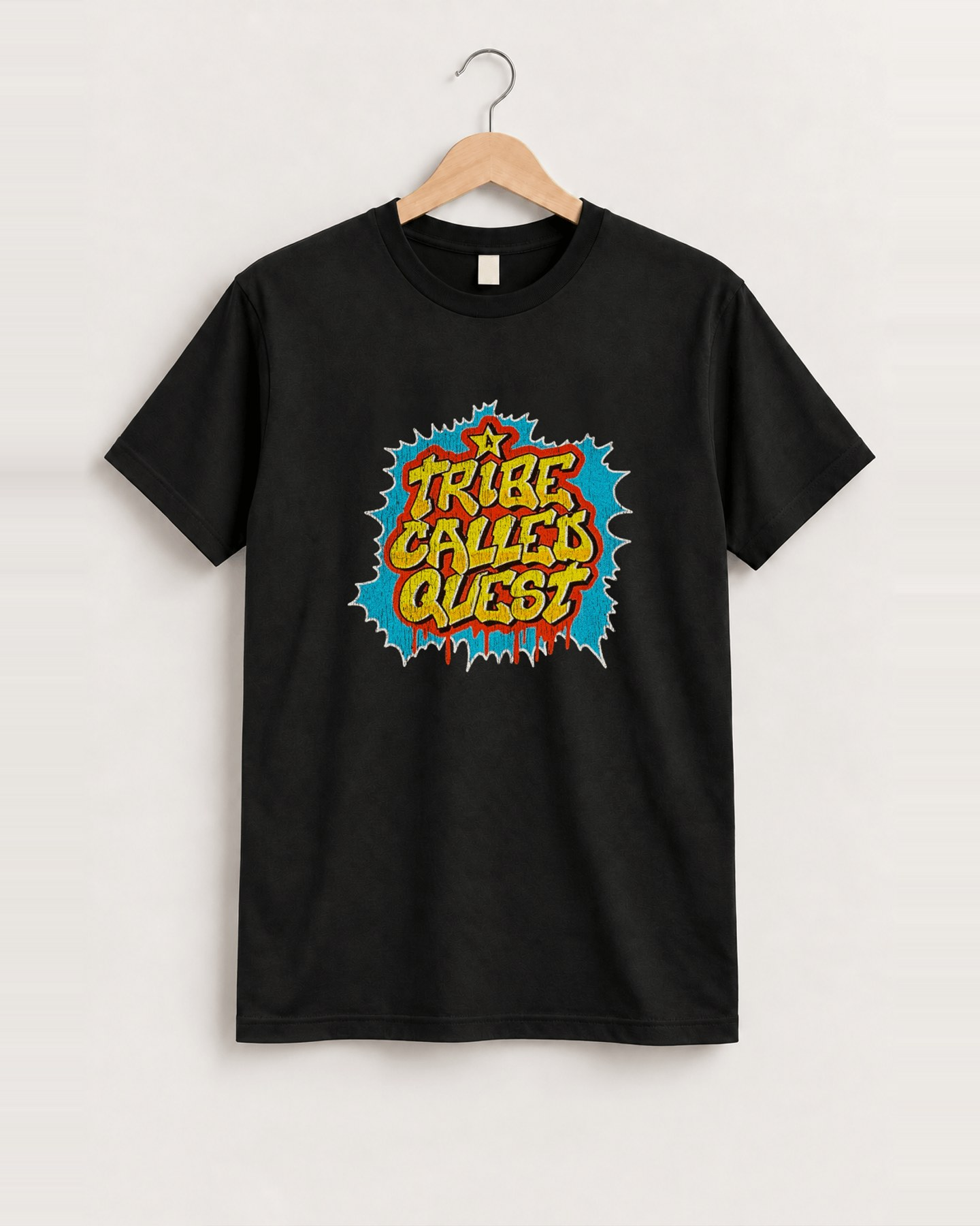 Tribe called quest black tee front