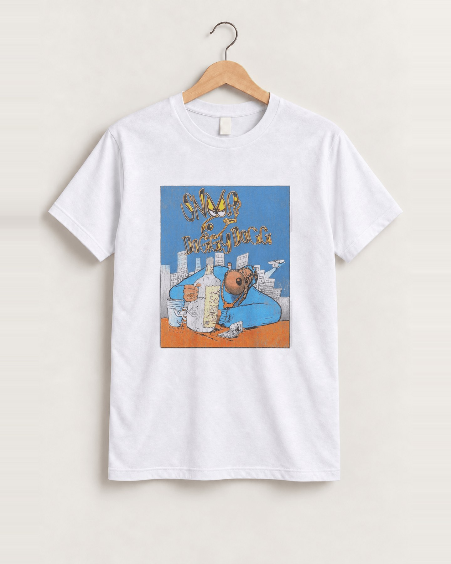 Snoop dogg white tee front