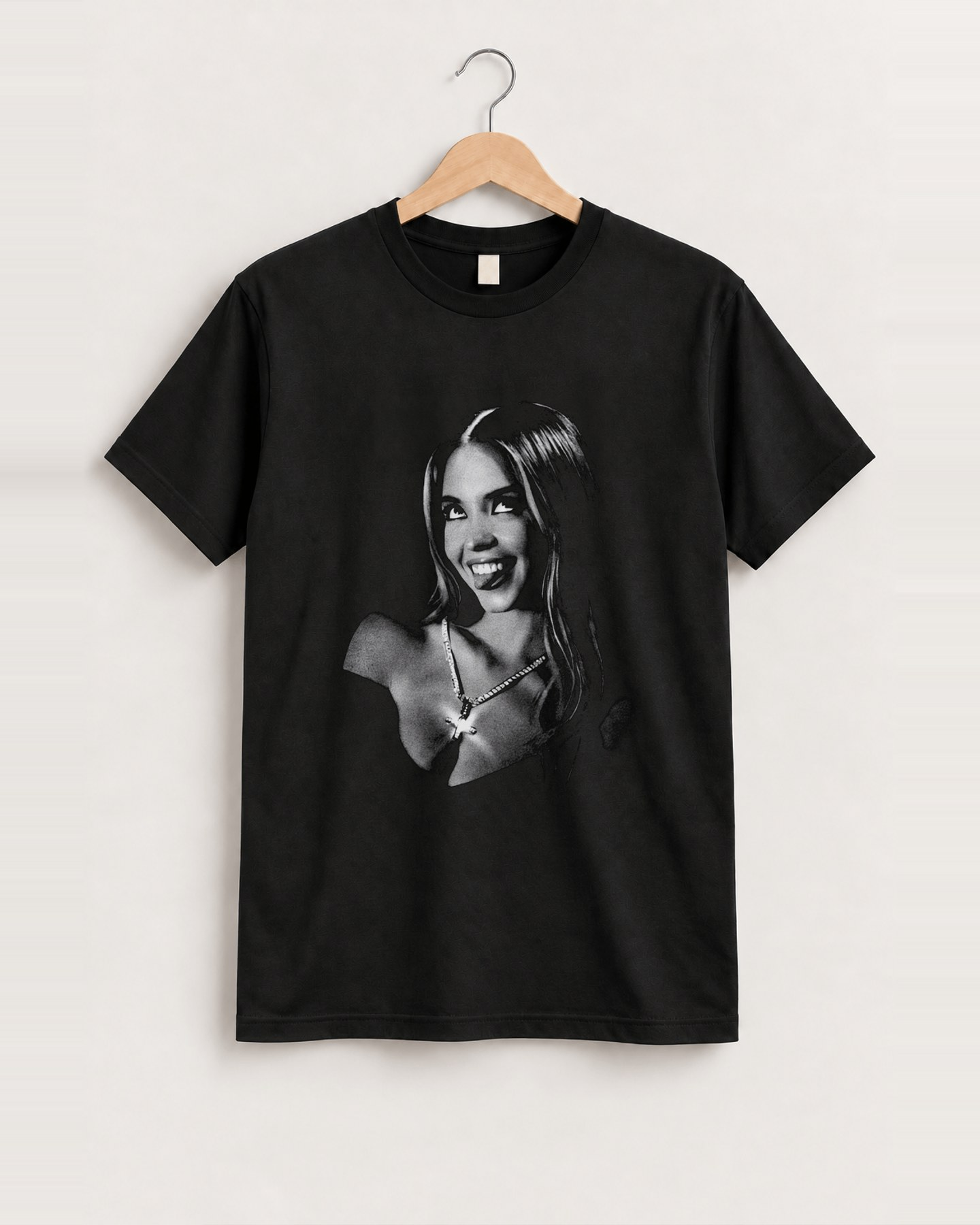 Sweeney 'saint' black t-shirt front