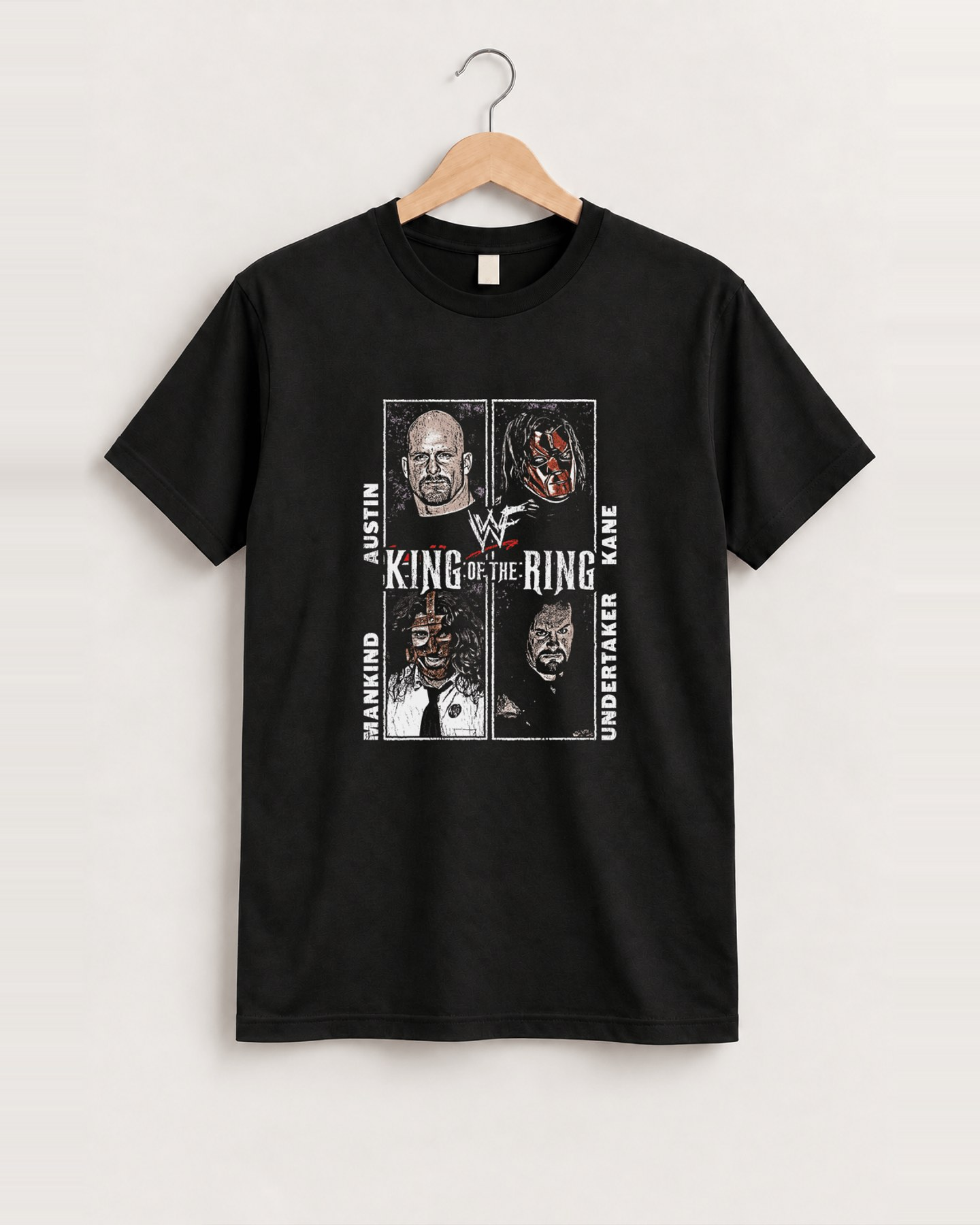 Wwf king of the ring '98 black tee front