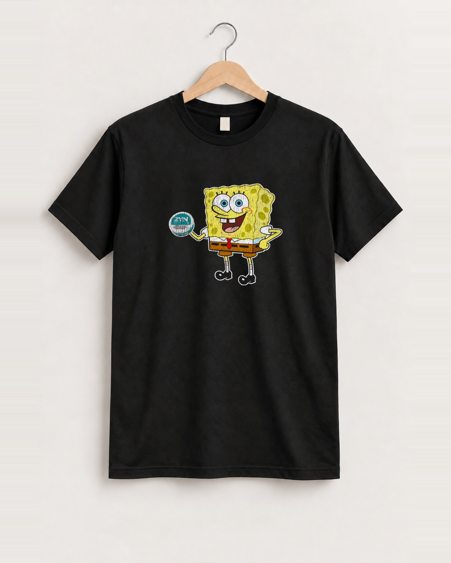 Sponge zyn black tee front