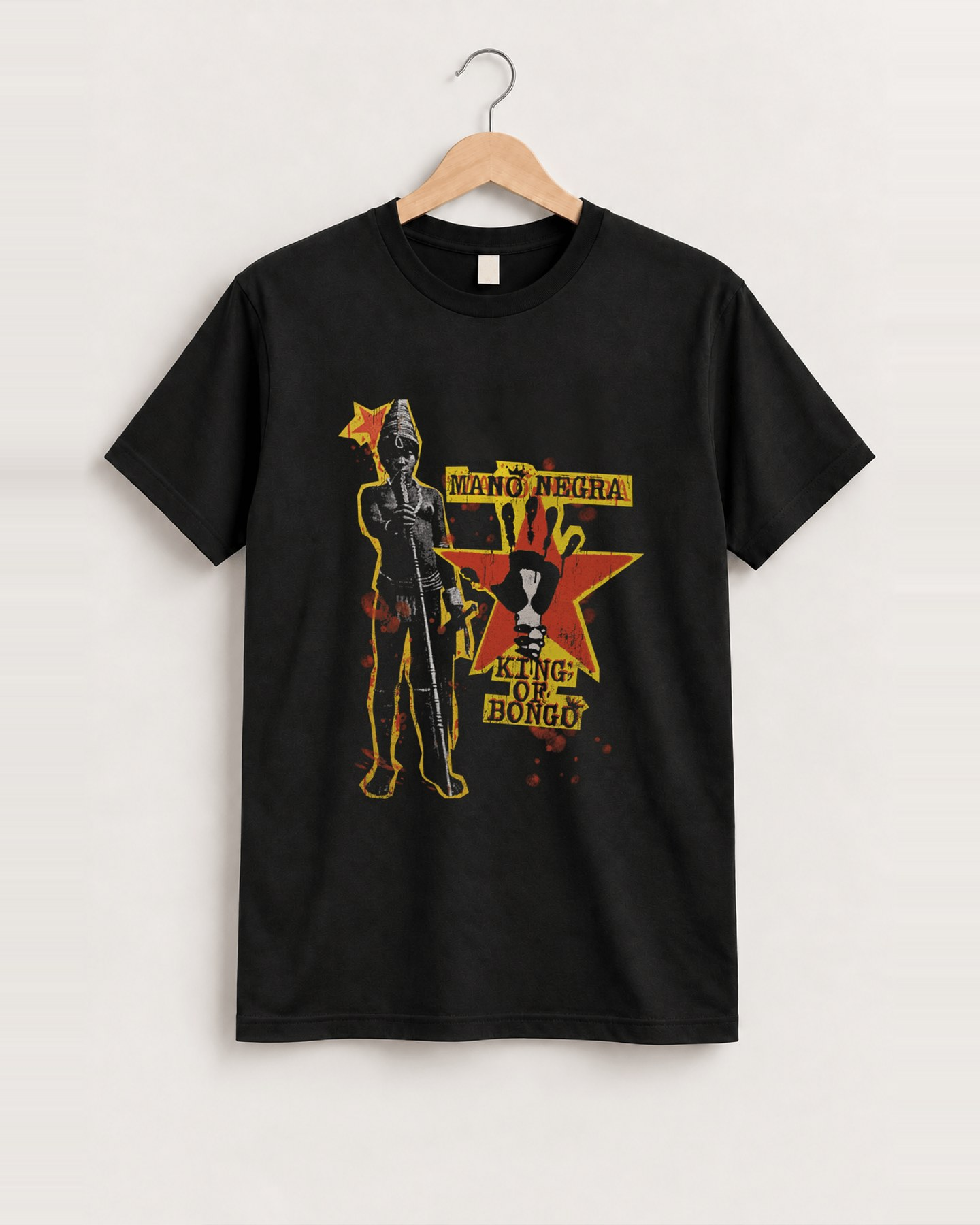 Mano negra black tshirt front