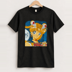 90s sail0r m00n black tee front