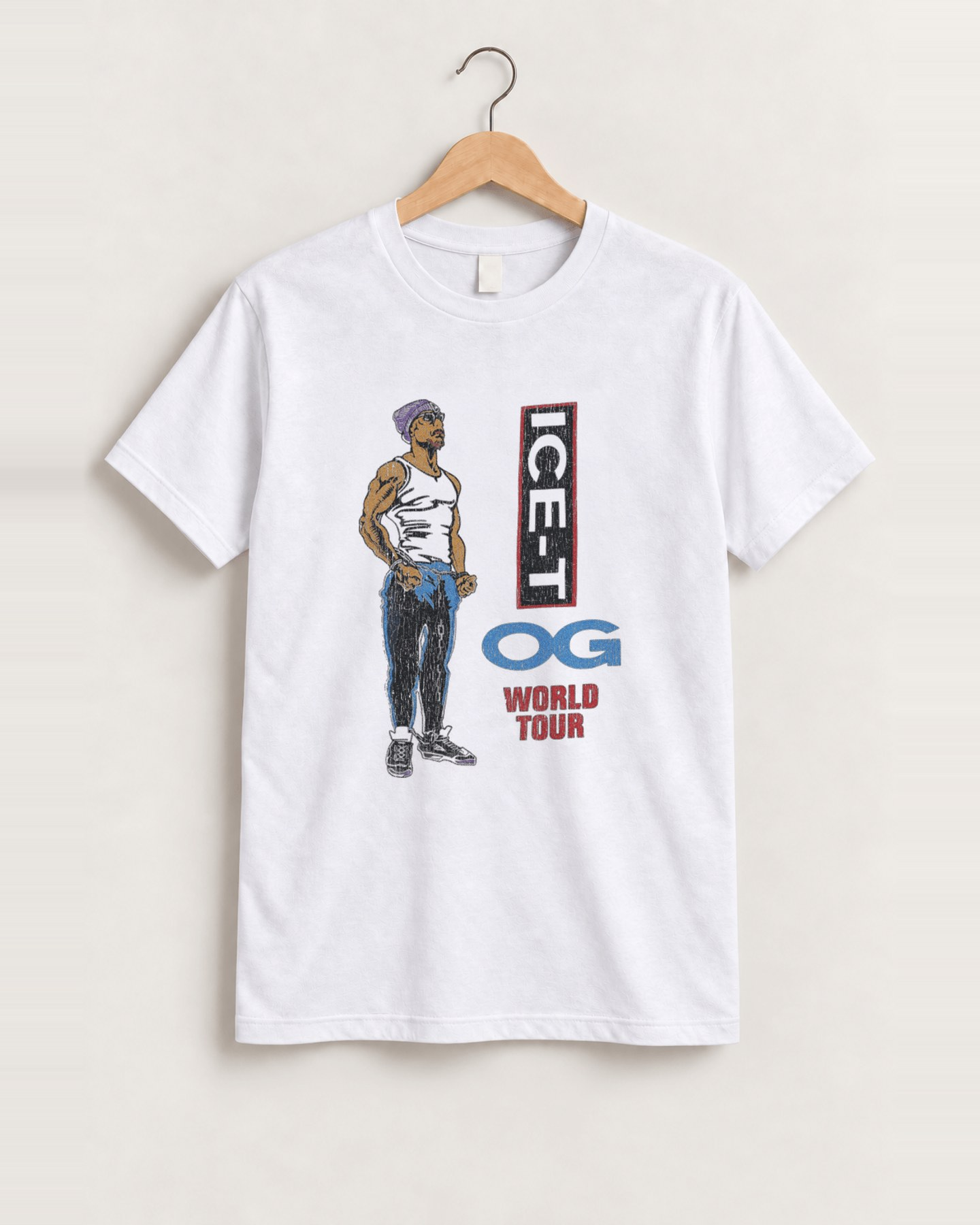 Ice t world tour black tee front
