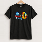 00s daft punk 'happy' black t-shirt front