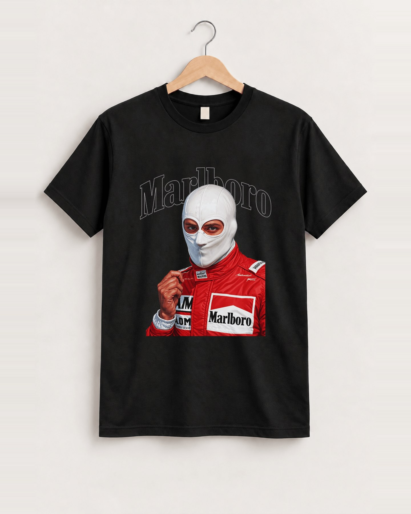 'marley racer' niki black t-shirt front