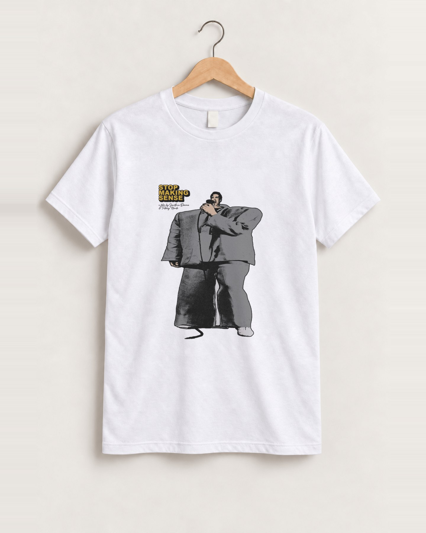 Stop making sense white classic tee front