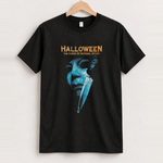 Halloween the curse of michael myers vintage black t-shirt front