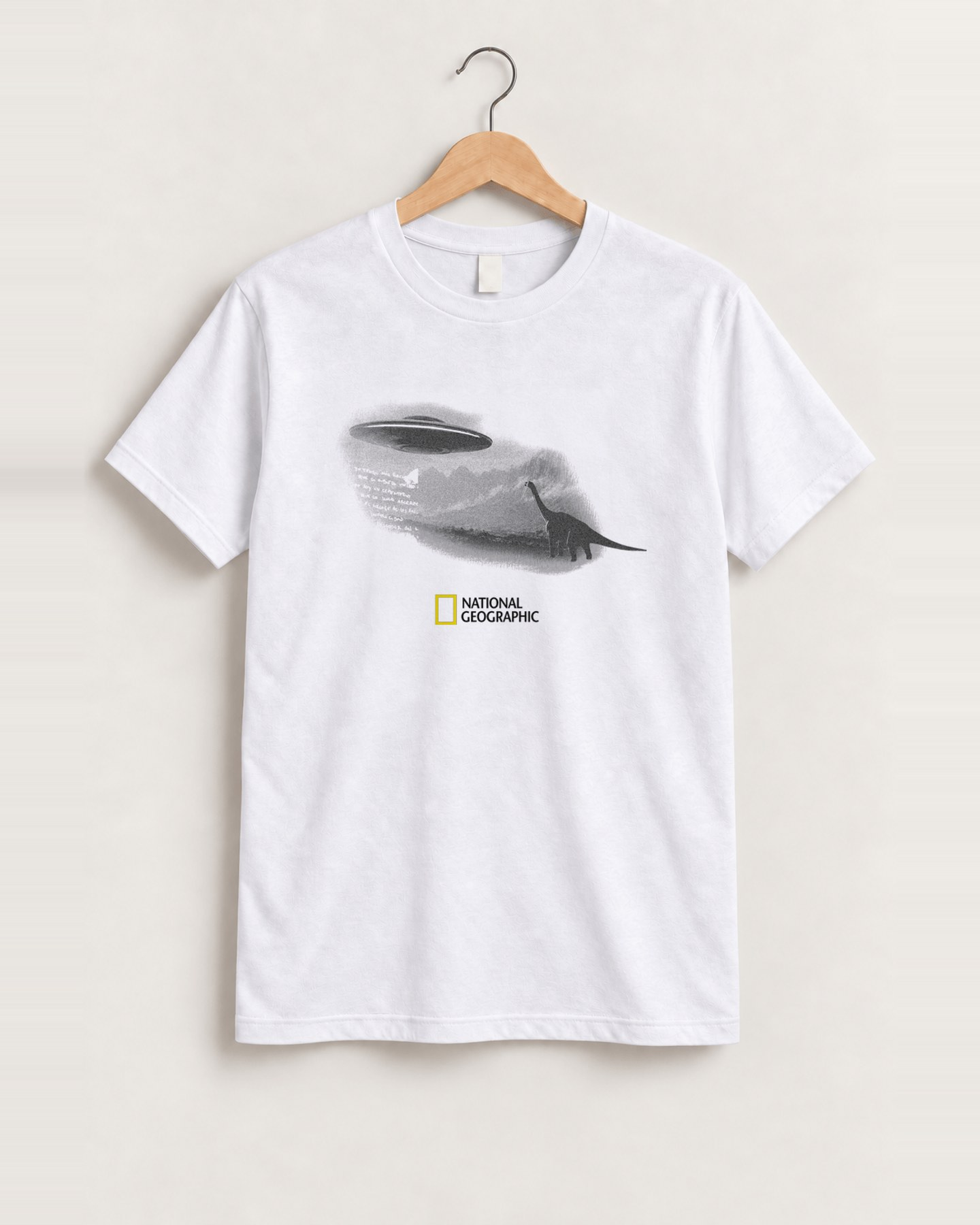 Nat geo brontosaurus parody tee front