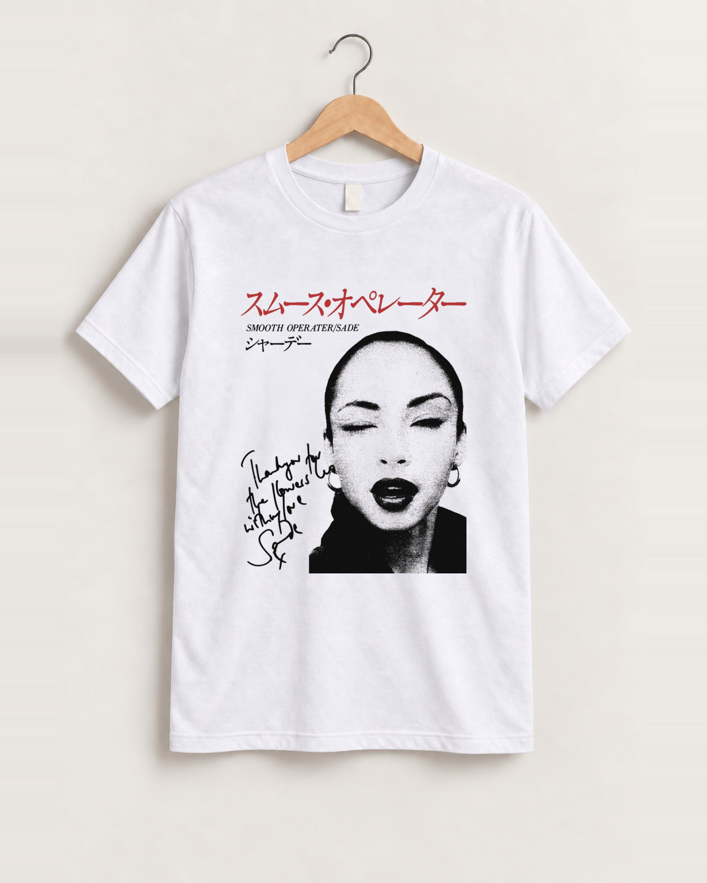 Smooth operator white tshirt front