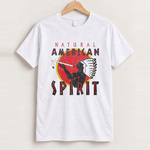 Natural american spirit white tshirt front