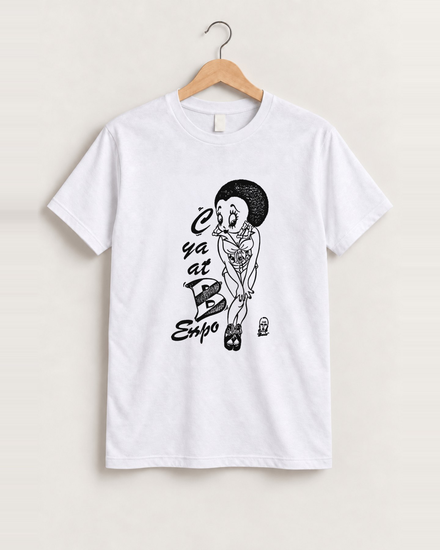 Marilyn manson x betty bop white tee front
