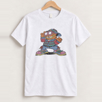 Funky garfield white tee front