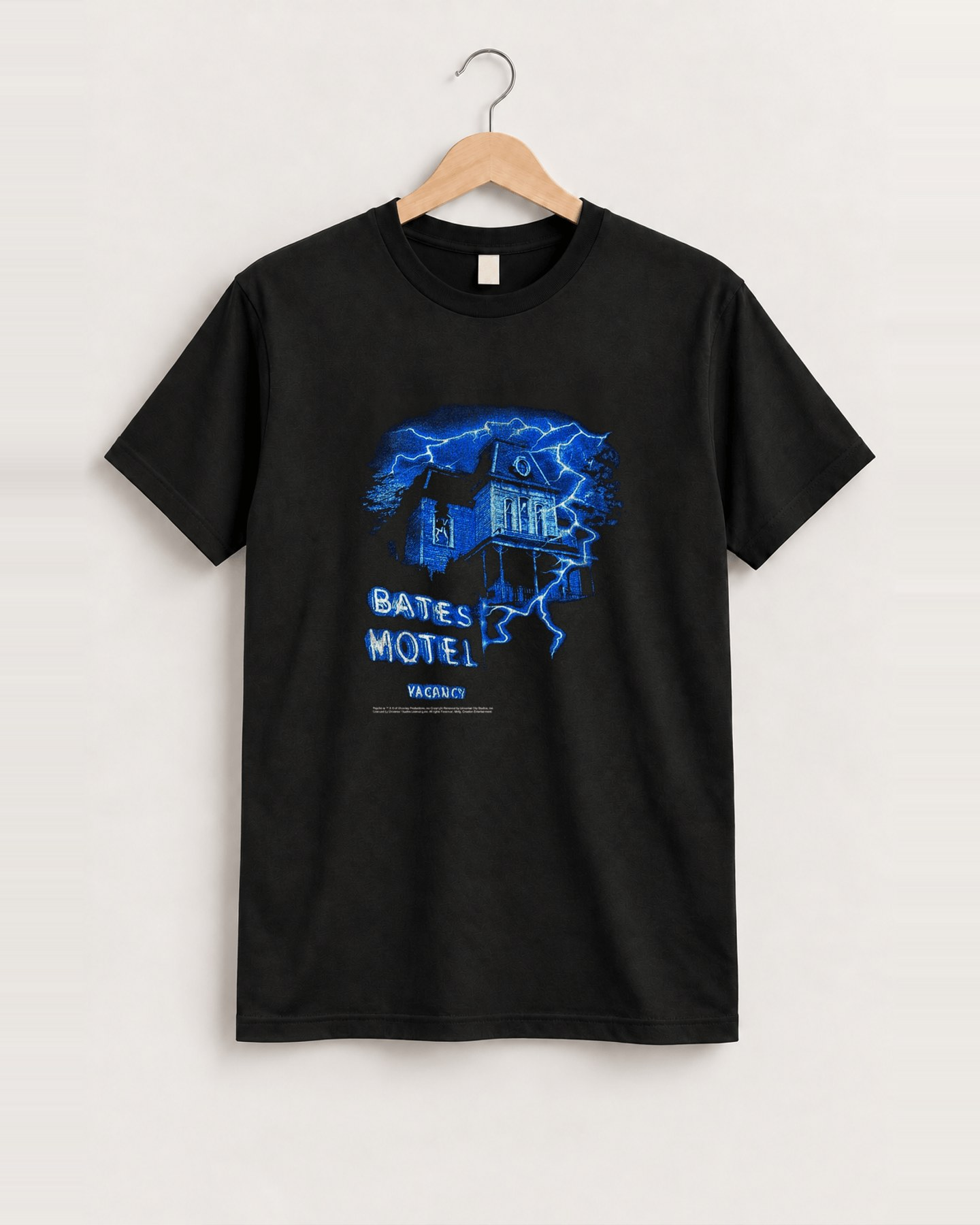 Bates motel black tee front