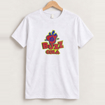 Hit 'n run 'buzz cola' white vintage wash tee front