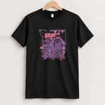 Lucia and jason promo black tee front