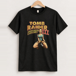 Tomb raider iii mexican boot black tee front