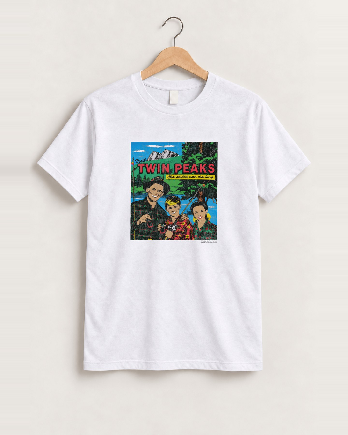 Visit twin peaks white tee front